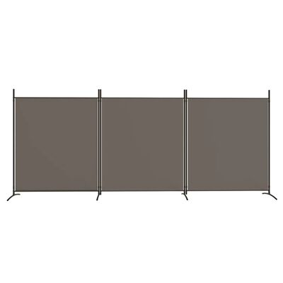 vidaXL 3-panels rumdeler 525x180 cm stof antracitgrå