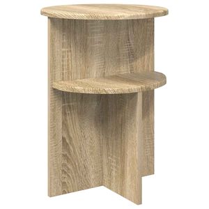 vidaXL Sidebord Sonoma-eg &Oslash; 39,5 x 55 cm Konstrueret tr&aelig;