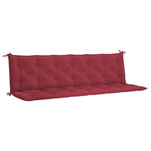 vidaXL hynde til haveb&aelig;nk 200x(50+50)x7 cm oxfordstof vinr&oslash;d