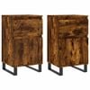vidaXL sk&aelig;nke 2 stk. 40x35x70 cm konstrueret tr&aelig; r&oslash;get egetr&aelig;sfarve