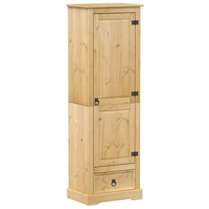 vidaXL kl&aelig;deskab Corona 55x38x170 cm massivt fyrretr&aelig;