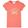 T-shirt til b&oslash;rn str. 140 koralfarvet