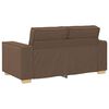 vidaXL Sofa 3 pcs Brun 220 x 80 x 84 cm Linned-blandet stof