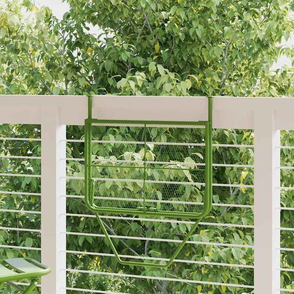 vidaXL altanbord 60x40 cm st&aring;l gr&oslash;n