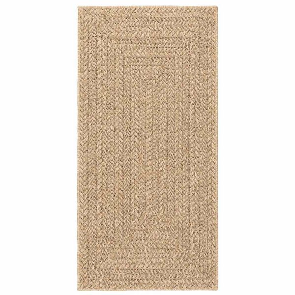vidaXL gulvt&aelig;ppe ZIZUR beige 60x110 cm jute-look indend&oslash;rs og udend&oslash;rs