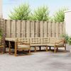 vidaXL Udend&oslash;rs sofagruppe med pude 6 pcs Naturlig og Beige