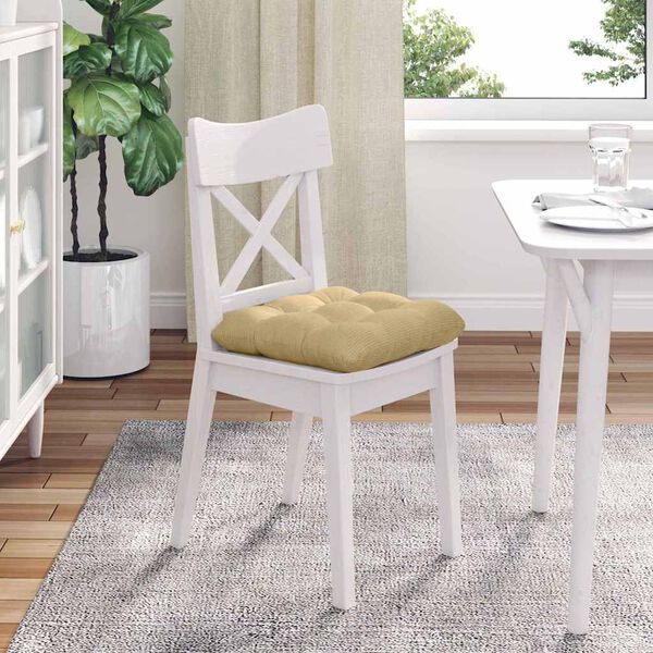 vidaXL S&aelig;depuder 4 pcs Gr&aring;gr&oslash;n 45 x 45 cm Velourstof