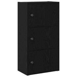 vidaXL bogreol 40x24x77 cm konstrueret tr&aelig; sort-eg
