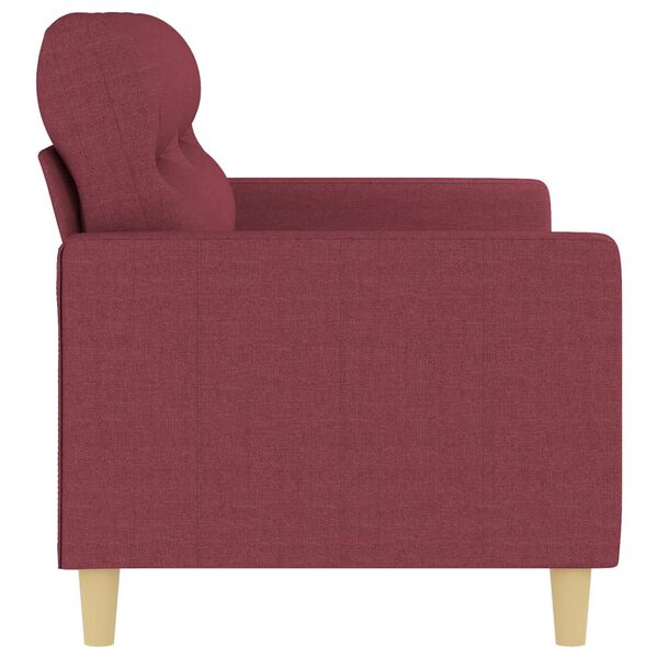 vidaXL 2-personers sofa 140 cm stof vinrød