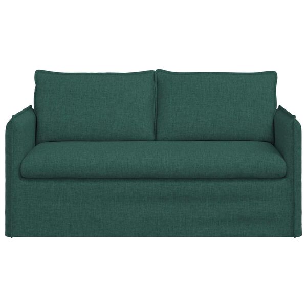 vidaXL Sofa 140cm M&oslash;rkegr&oslash;n Metal
