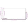 vidaXL sammenrullelig sidemarkise til terrassen 220x500 cm sort
