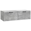 vidaXL V&aelig;gh&aelig;ngt TV-skab Betongr&aring; 98 x 41 x 30 cm Konstrueret tr&aelig;