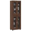vidaXL Highboard FLORIN Brun eg 60 x 35 x 182 cm Konstrueret tr&aelig;