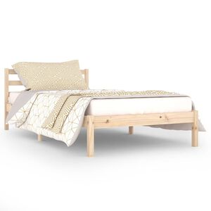 vidaXL sengeramme 100x200 cm massivt fyrretr&aelig;