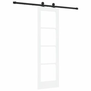 vidaXL Skyded&oslash;r ORKDAL Hvid og sort 61 x 198,5 cm