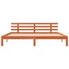 vidaXL Sengestel Voks brun 203.5 x 205.5 x 69.5 cm Massivt fyrretræ