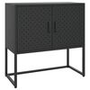 vidaXL sk&aelig;nk 75x35x75 cm st&aring;l sort