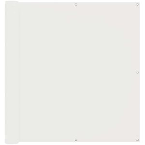 vidaXL Altan Sk&aelig;rm Hvid 110 x 1000 cm Oxford stof