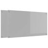 vidaXL K&oslash;kkenbacksplash 2 stk. Lysegr&aring; 110 x 60 cm h&aelig;rdet glas