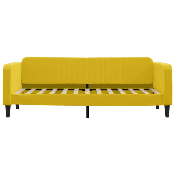 vidaXL daybed med madras 80x200 cm velour gul