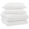 vidaXL Vinter dyne med pude 3 pcs Hvid Microfiber