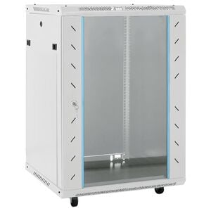 vidaXL netv&aelig;rksskab med drejelige f&oslash;dder 60x45x86 cm 15U 19" IP20