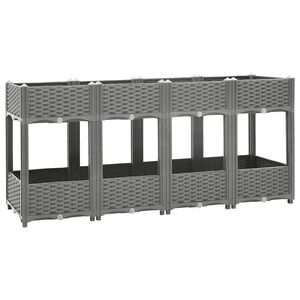 vidaXL h&oslash;jbed 160x40x71 cm polypropylen
