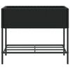 vidaXL plantekasser 2 stk. med hylde 90x40x75 cm polyrattan sort