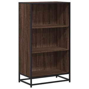 vidaXL bogskab 60x35x107,5 cm konstrueret tr&aelig; brun egetr&aelig;