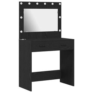 vidaXL Kl&aelig;deskab Sort eg 78,5 x 41 x 135 cm Konstrueret tr&aelig;
