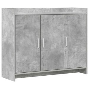vidaXL Sideboard Betongr&aring; 98,5 x 33 x 80 cm Konstrueret tr&aelig;