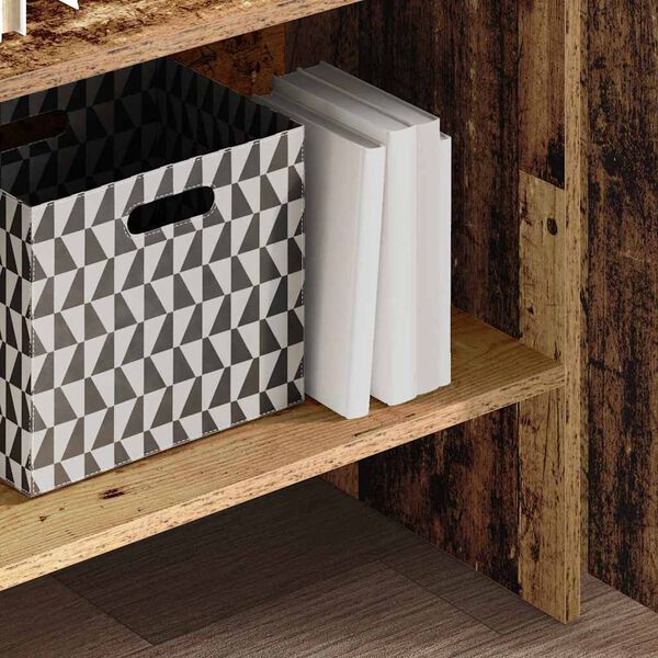 vidaXL Bogskab Gammelt tr&aelig; 60 x 35 x 180 cm Konstrueret tr&aelig;