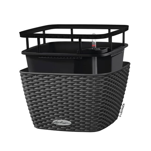 LECHUZA plantekrukke BACINO Cottage ALL-IN-ONE 30x30 cm grafitsort