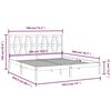 vidaXL sengeramme 180x200 cm Super King massivt fyrretr&aelig; gr&aring;