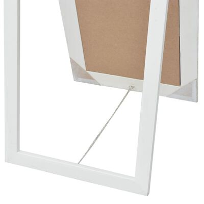 vidaXL fritstående spejl 160x40 cm barokstil hvid