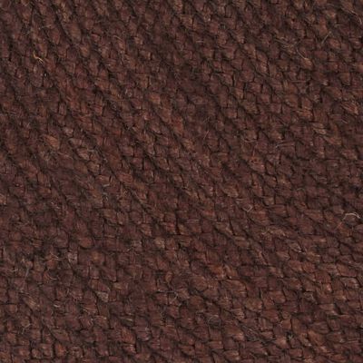 vidaXL håndlavet tæppe jute rund 150 cm brun
