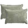 vidaXL Pudebetr&aelig;k 2 stk. HOUTEN Gr&oslash;n 30 x 50 cm Chenille Stof