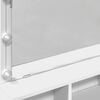 vidaXL makeupbord med LED-lys 80x41x134,5 cm hvid