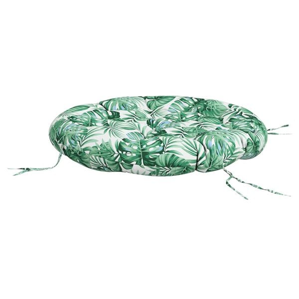 vidaXL rund hynde &Oslash;100x11 cm oxfordstof bladm&oslash;nster