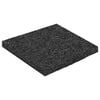 vidaXL Gummigranulat terrasseplade Sort 9 x 9 x 0,6 cm Gummi