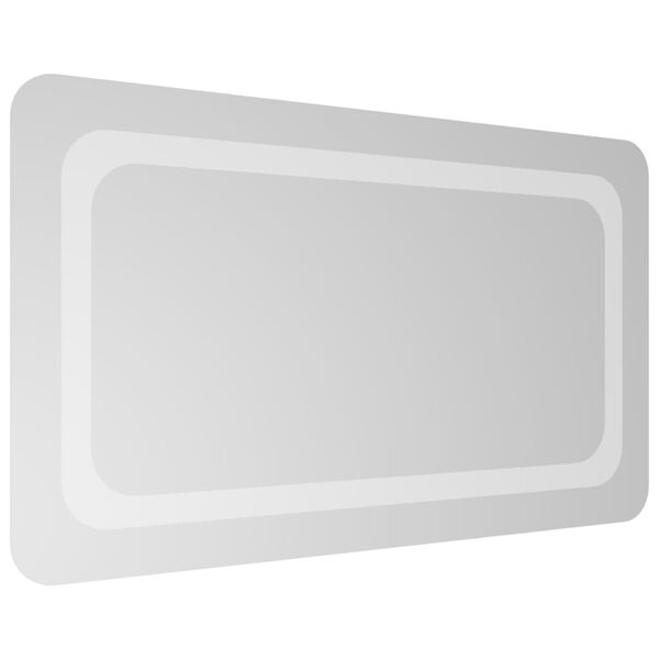 vidaXL badev&aelig;relsesspejl med LED-lys 40x70 cm