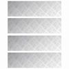 vidaXL Trappe Tread 4 stk. 70 x 20 cm S&oslash;lv Aluminium Rektangul&aelig;r