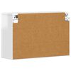 vidaXL H&aelig;ngeskab H&oslash;j gloss hvid 60 x 20 x 40 cm Konstrueret tr&aelig;