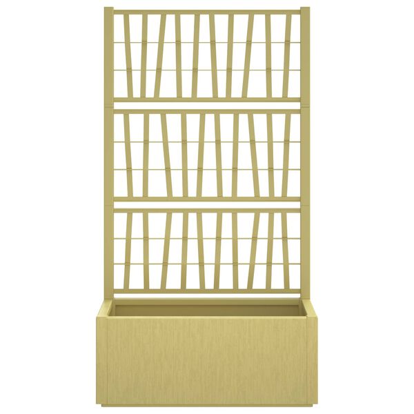 vidaXL Havekrukke med trellis Gr&oslash;n 80 x 36 x 140 cm PP