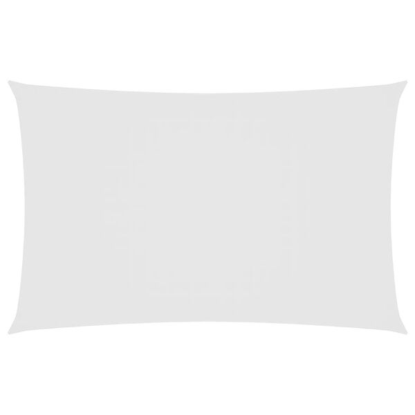 vidaXL solsejl 6x8 m rektangulær oxfordstof hvid