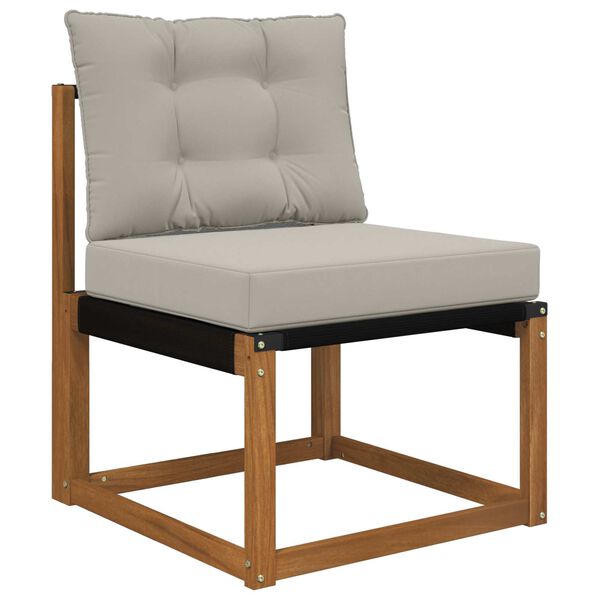 vidaXL Udend&oslash;rs Sofa Pude 2 pcs Gr&aring; Polyester