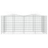 vidaXL buet gabion-h&oslash;jbed 200x100x100 cm galvaniseret jern