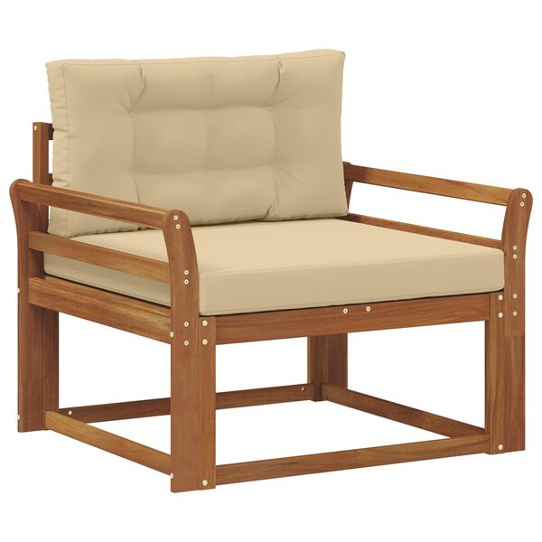 vidaXL Udend&oslash;rs Mellem Sofa Massivt Akacietr&aelig; Naturfarvet