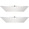vidaXL brusehoveder rainshower-funktion 2 stk. rustfrit stål 40 x 40 cm