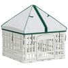 vidaXL 4 Panelers Hundelufter med Tag 60 x 60 x 82 cm Plastik Hvid